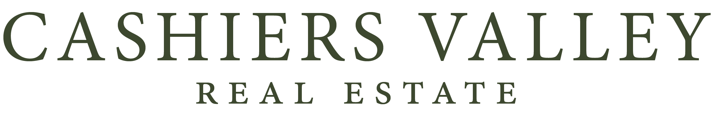 Cashiers Valley Main Logo - Dark Green